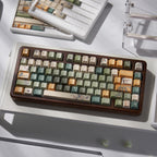 Urelab Osmanthus Oolong PBT Keycap Set | Cherry Profile | Aesthetic Floral Keycaps