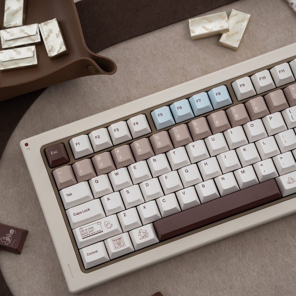 Coco Duck Retro Milk Latte Keycap