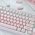 Jelly Foundation Keycap Set | Translucent Pastel Pink PBT Keycaps