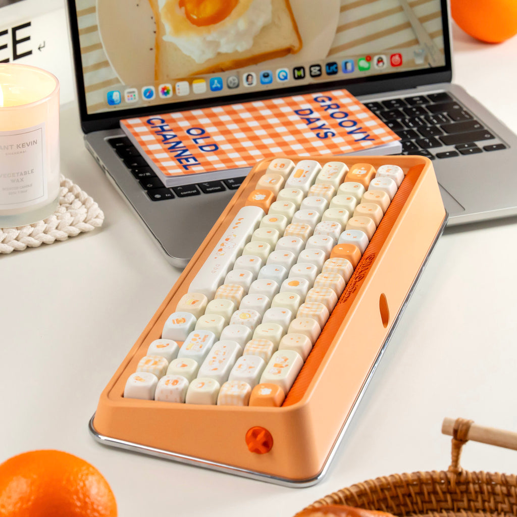Juxia Dango Keycap Set | Orange Summer PBT Cherry & MOA Profile Keycaps