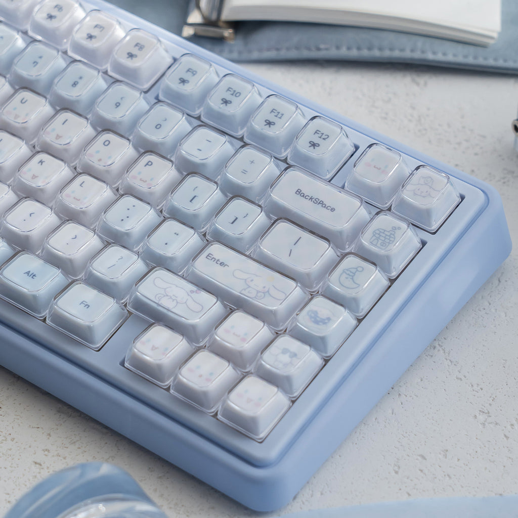UR82 Cinnamoroll Crystal Jelly Mechanical Keyboard | KDA Profile PBT + PC Magnetic Switch
