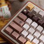 UR82 Butter Bear Brown Three-Mode Mechanical Keyboard