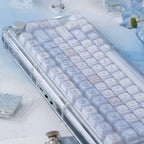 Urelab Winter Letter Dual-Layer Pudding Keycap Set