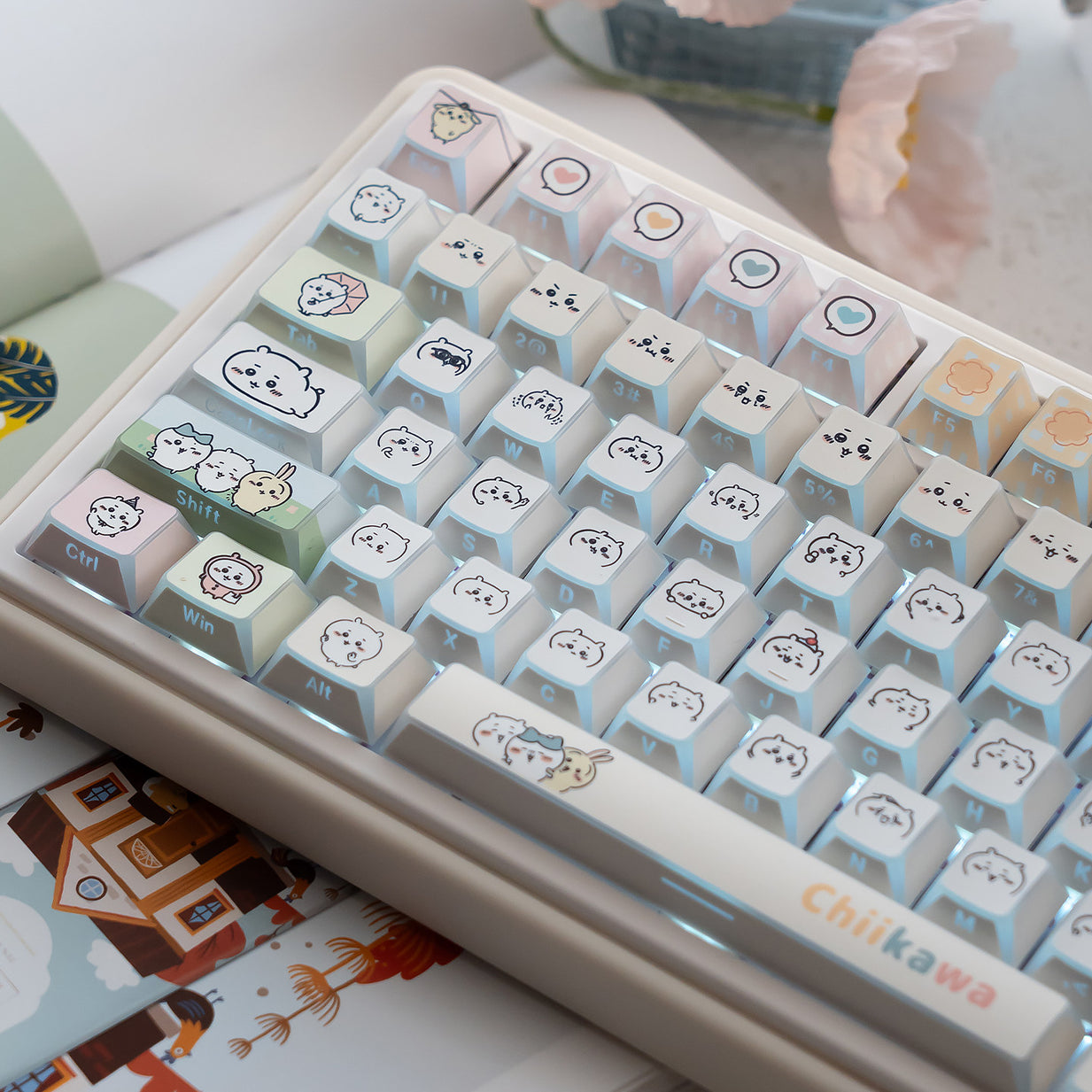 Urelab Chiikawa-inspired artwork Keycap Set