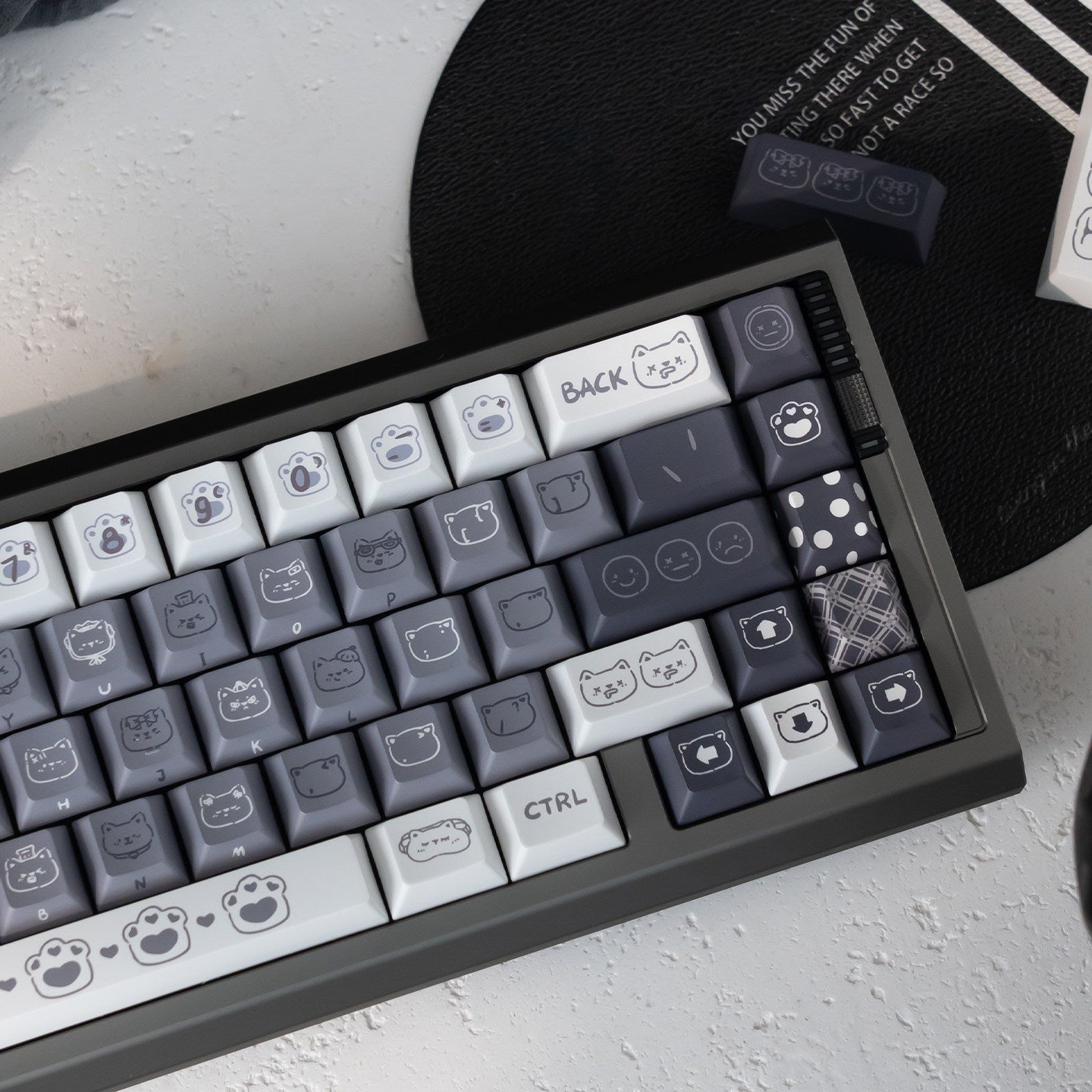 Urelab Emo Kitty Keycap Set