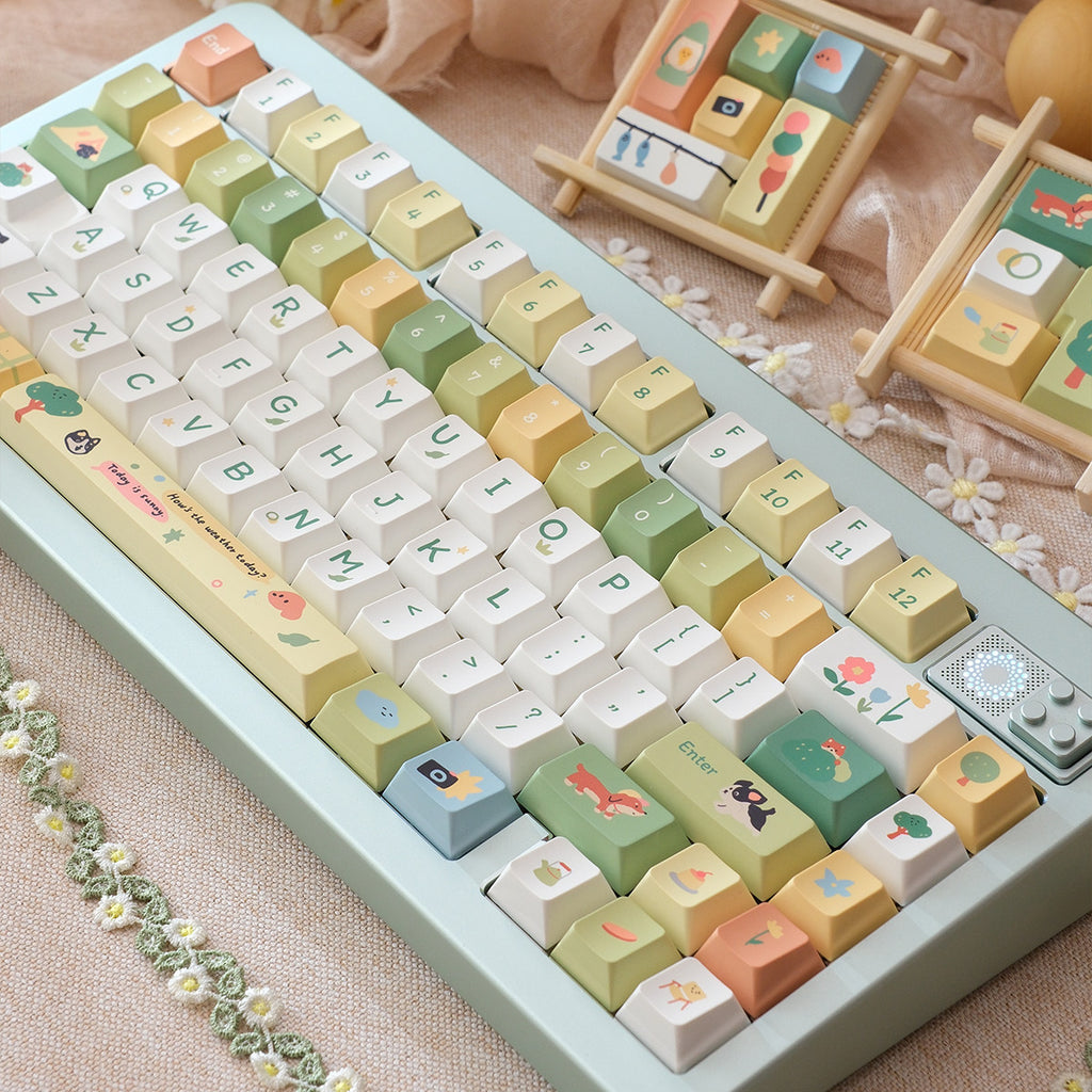 Urelab Mountain Camping Keycap Set