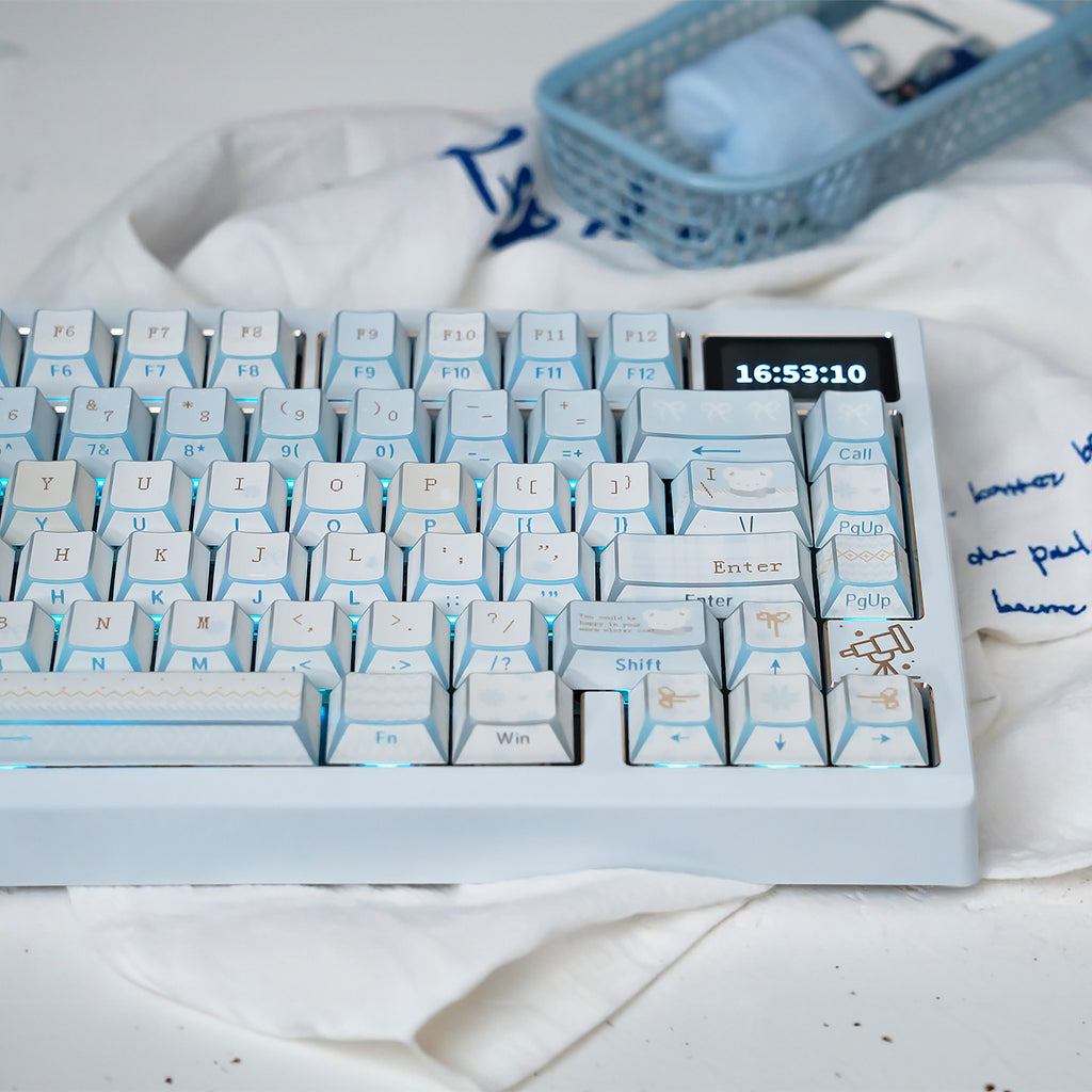 Urelab Winter Letter EdgeLit Keycap Set