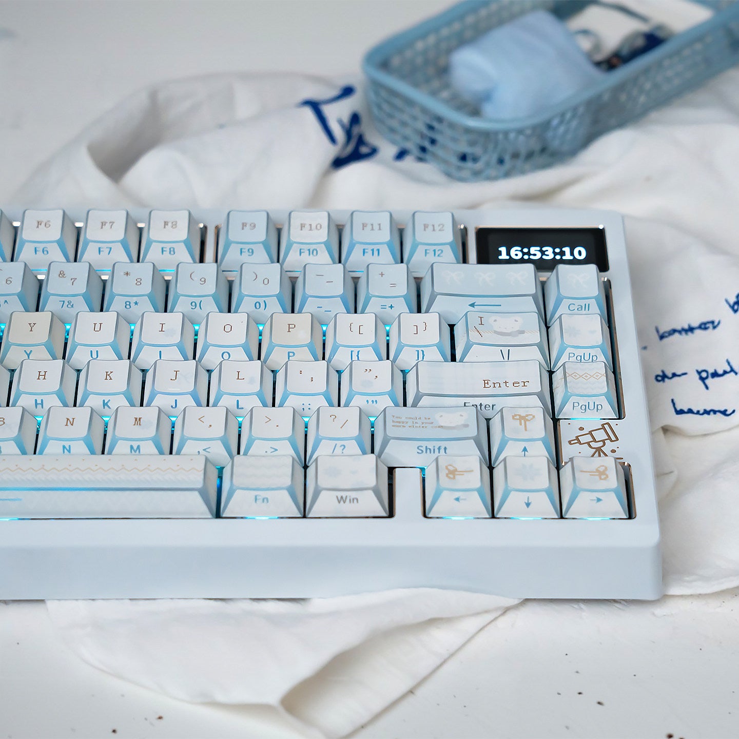 Urelab Winter Letter EdgeLit Keycap Set