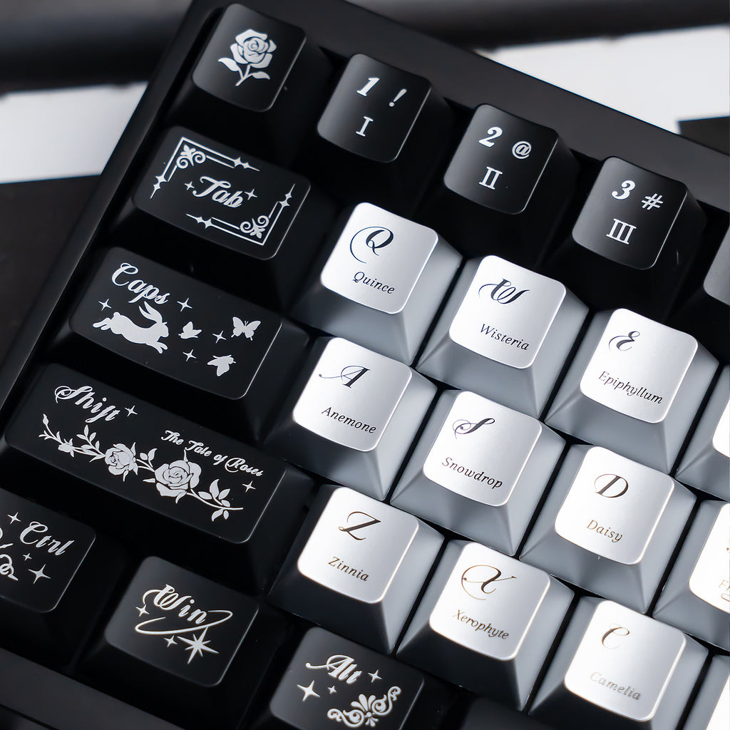 Urelab Night Butterfly Keycap Set
