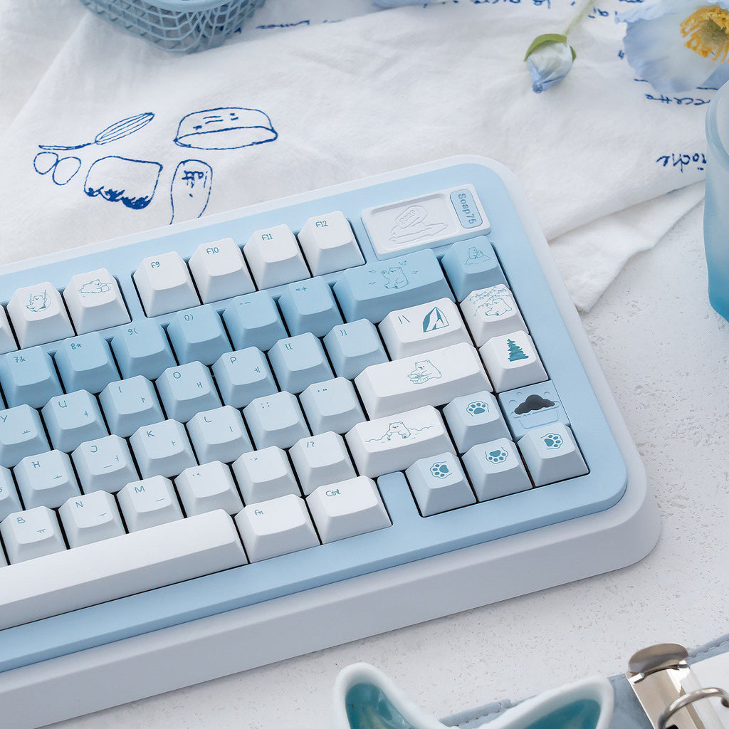 Urelab Polar Bear Keycap Set