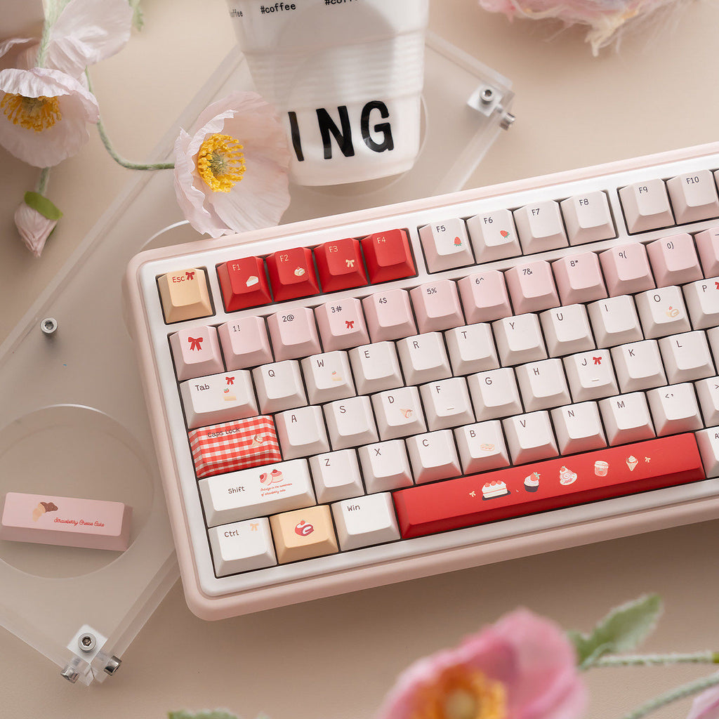 Urelab Strawberry Dessert Keycap Set