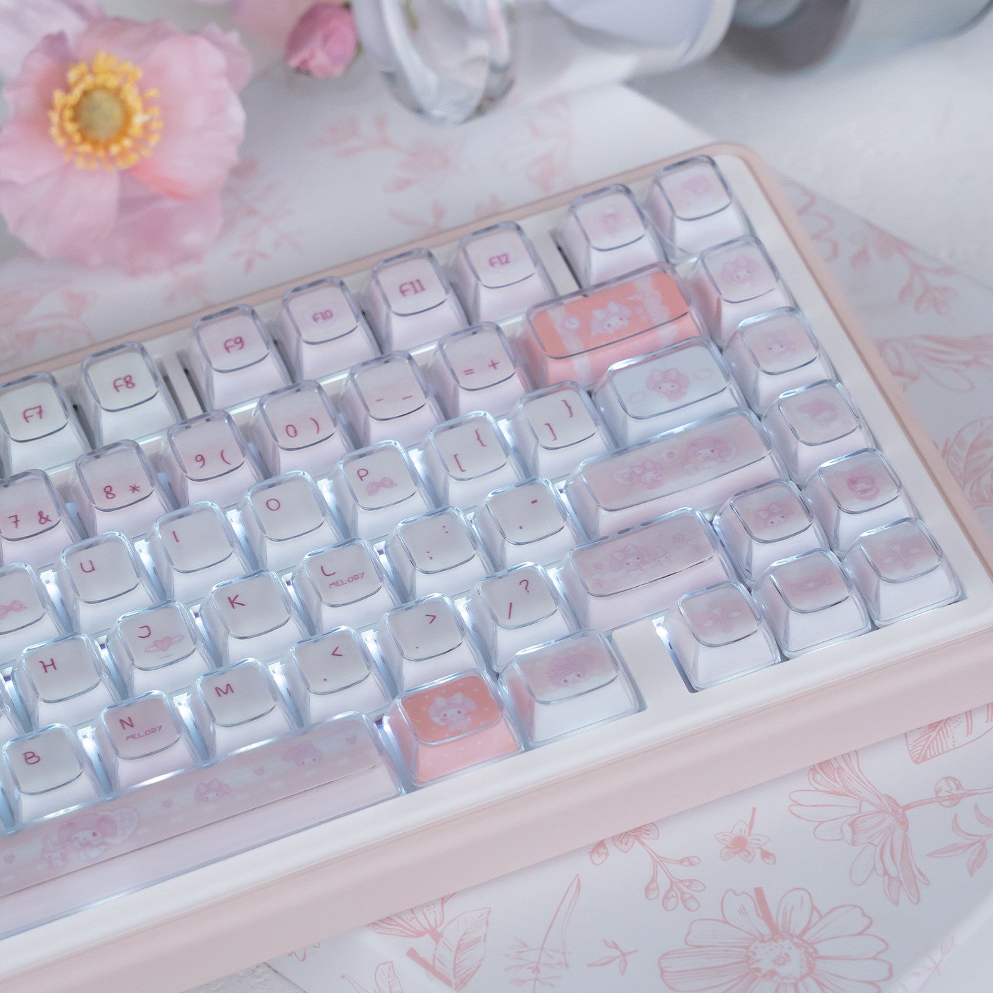 Urelab Melody Crystal Jelly Keycap Set