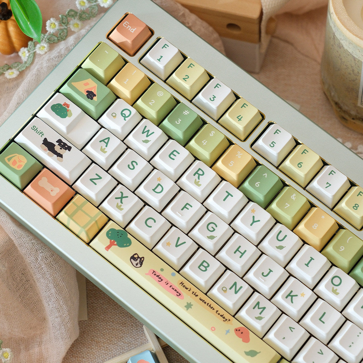 Urelab Mountain Camping Keycap Set