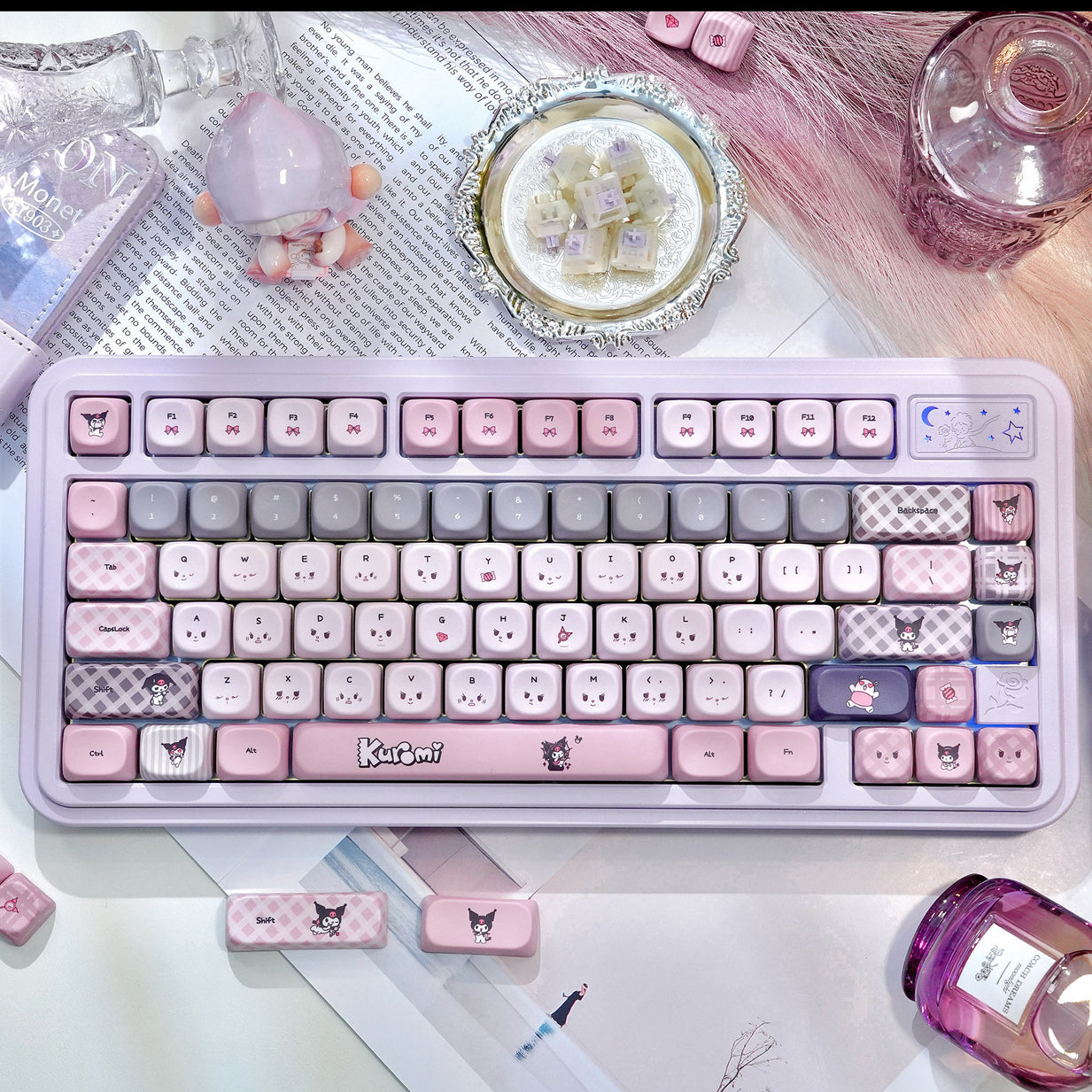 Urelab Kuromi Keycap Set