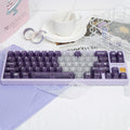Urelab Purple Mist Transparent Keycap Set