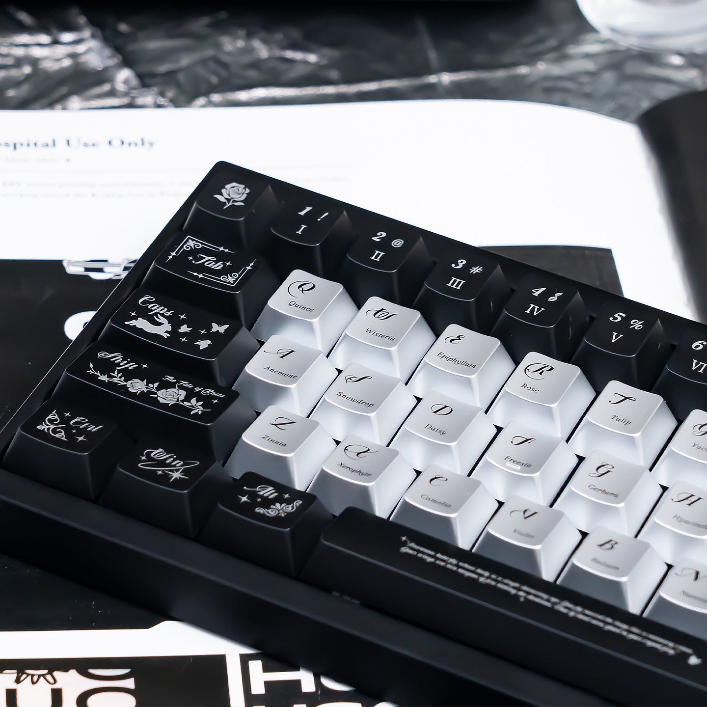 Urelab Night Butterfly Keycap Set