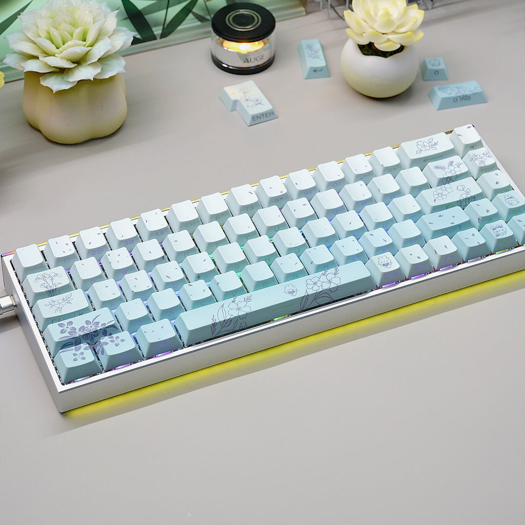 Urelab Floral Rabbit Journey Keycap Set