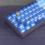 Urelab Purple Mist Transparent Keycap Set