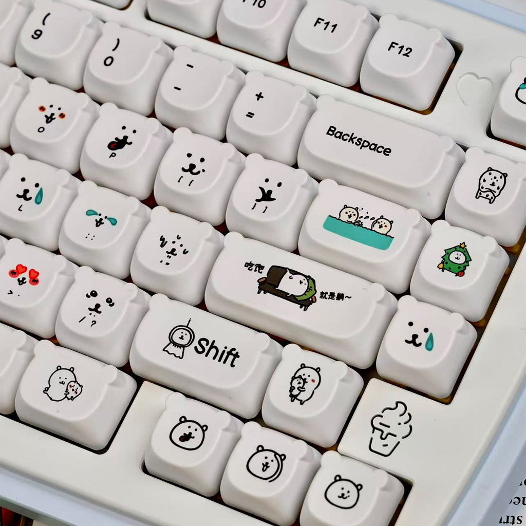 Urelab Self-Deprecating Bear Keycap Set