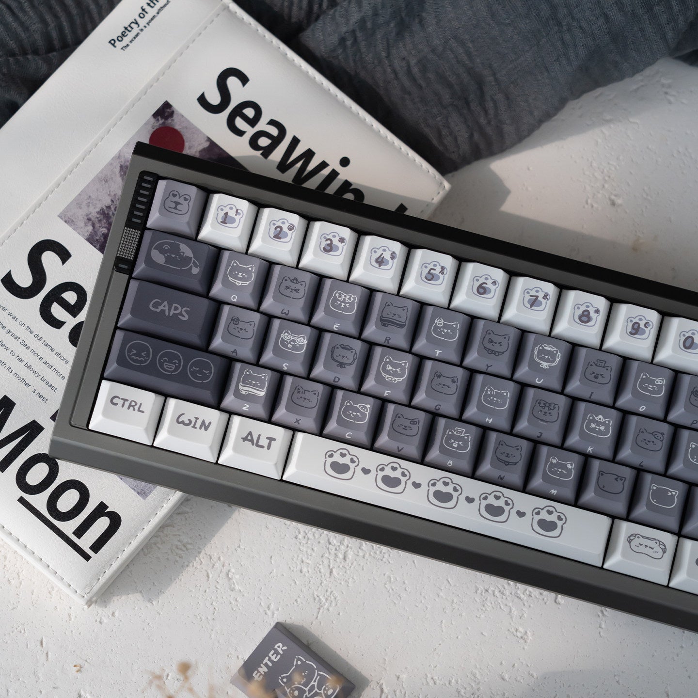 Urelab Emo Kitty Keycap Set