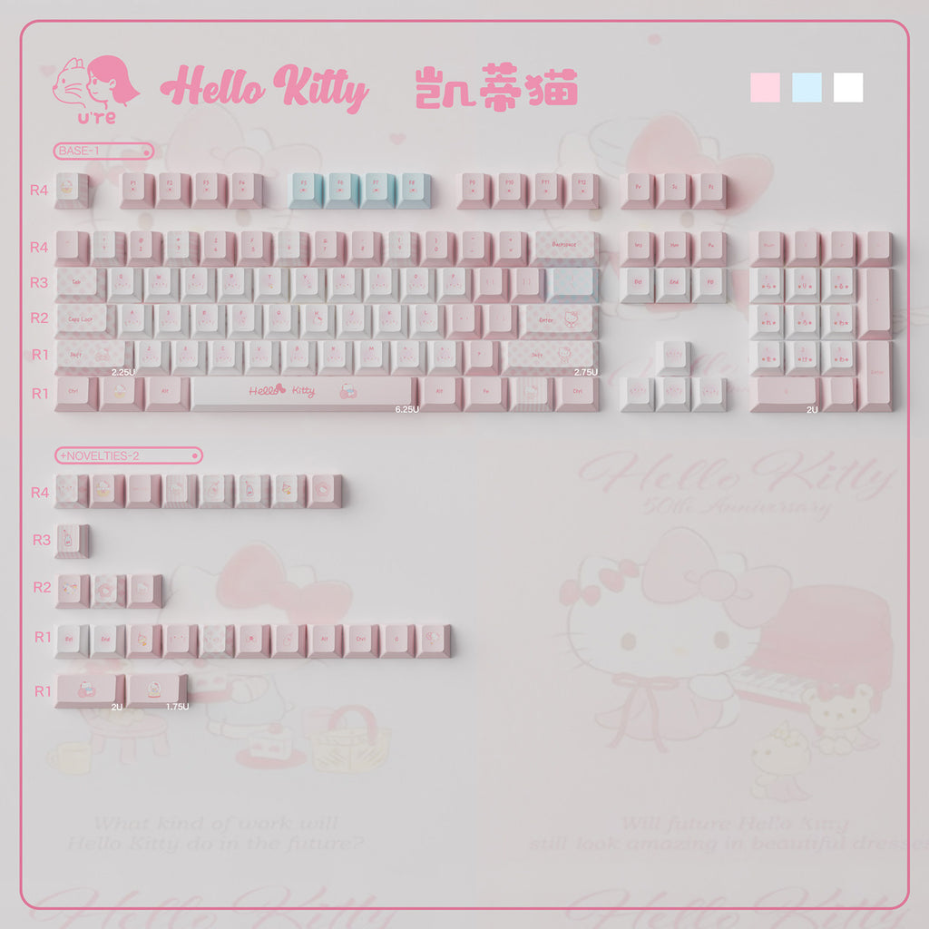 Urelab Hello Kitty Keycap Set