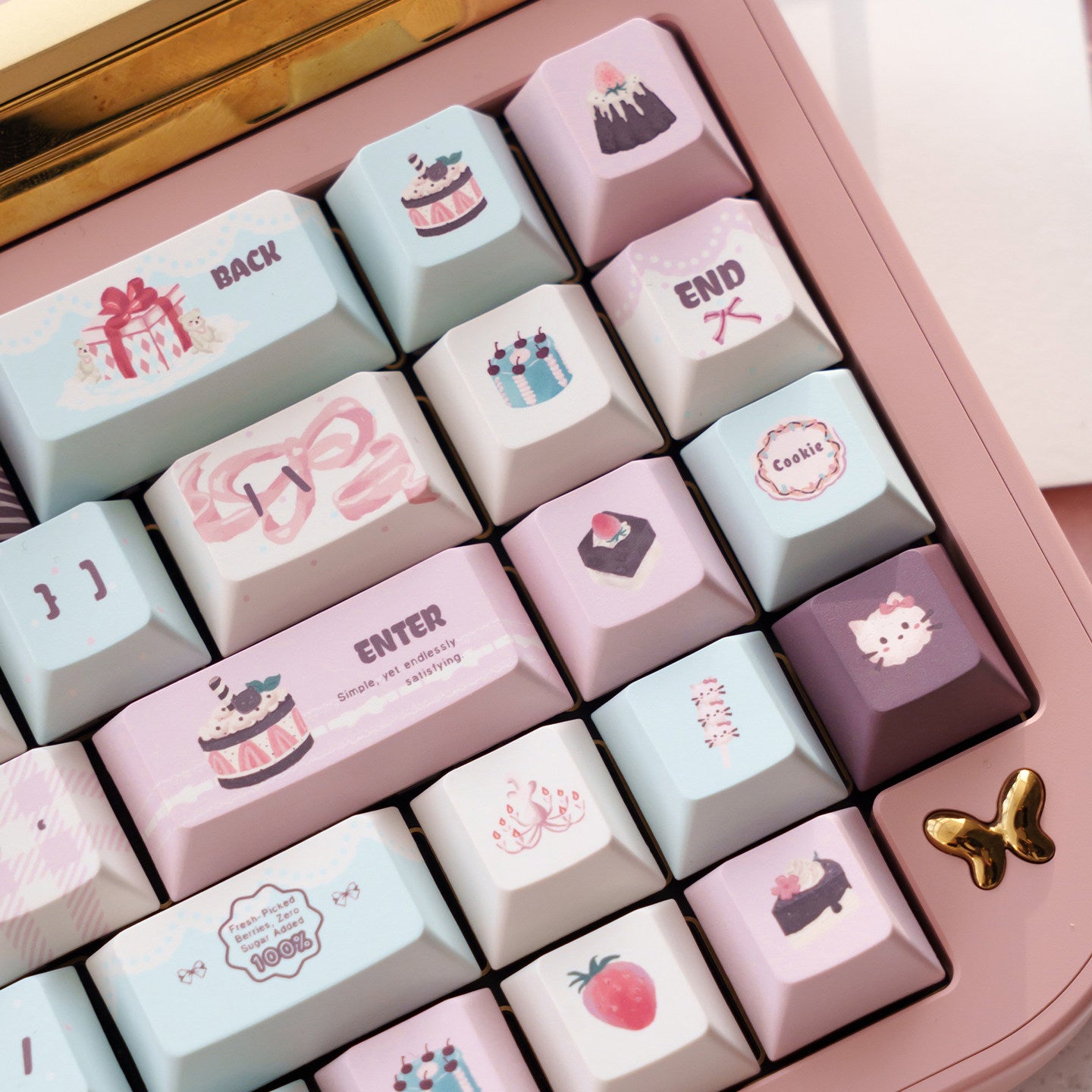 Urelab Silk Strawberry Keycap Set