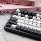 Urelab Black Veil Pink Cheeks Keycap Set