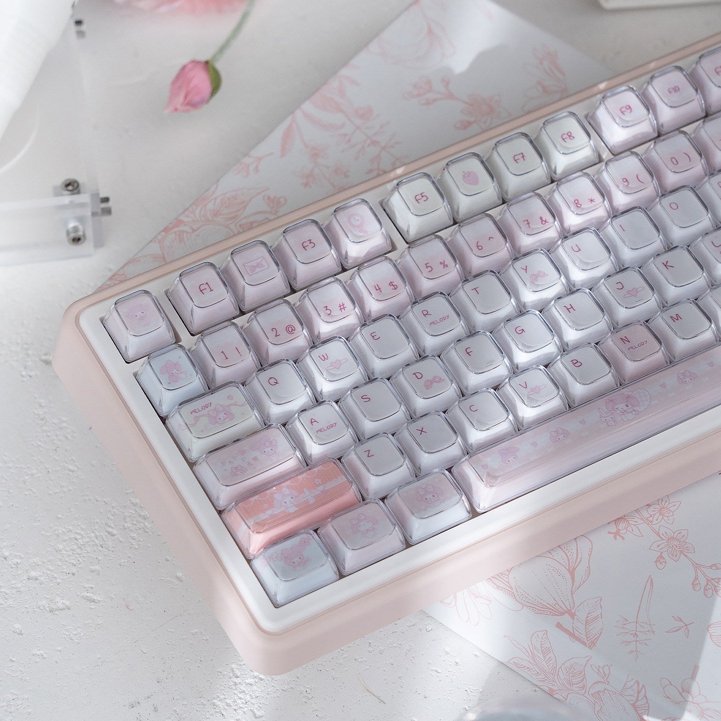 Urelab Melody Crystal Jelly Keycap Set