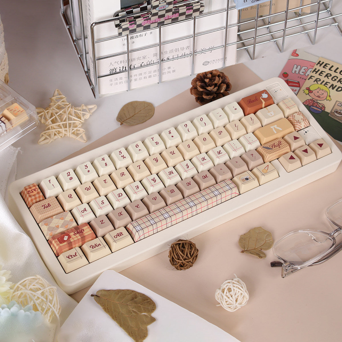 Urelab Autumn British Style Keycap Set