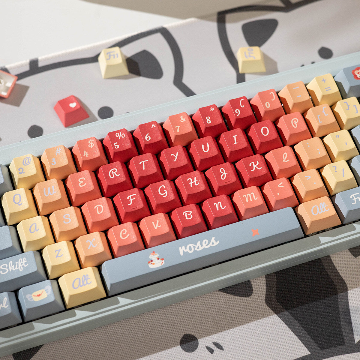 Urelab Rose Poem Keycap Set
