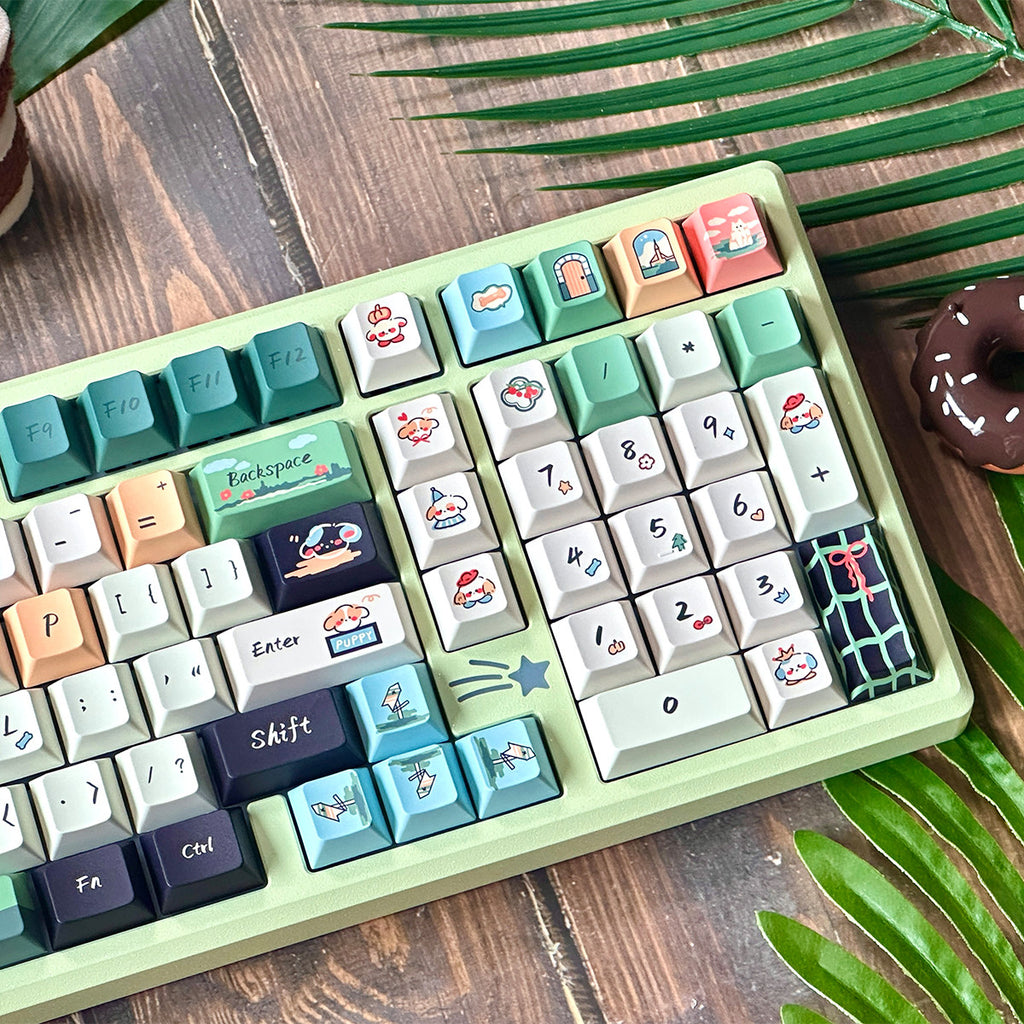Urelab Spring Outing Puppy Keycap Set
