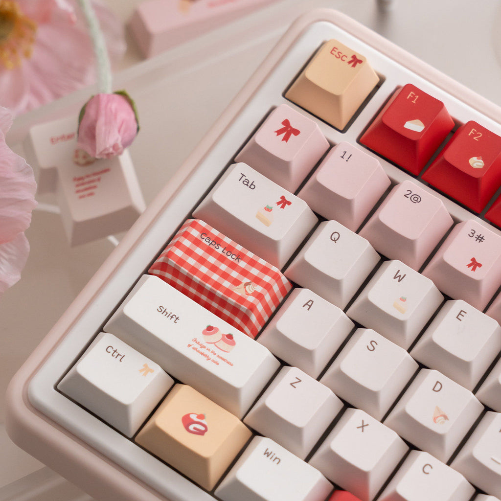 Urelab Strawberry Dessert Keycap Set
