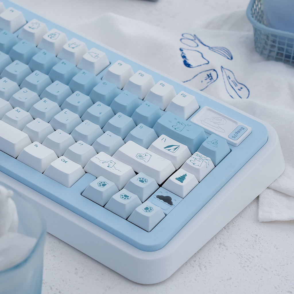 Urelab Polar Bear Keycap Set