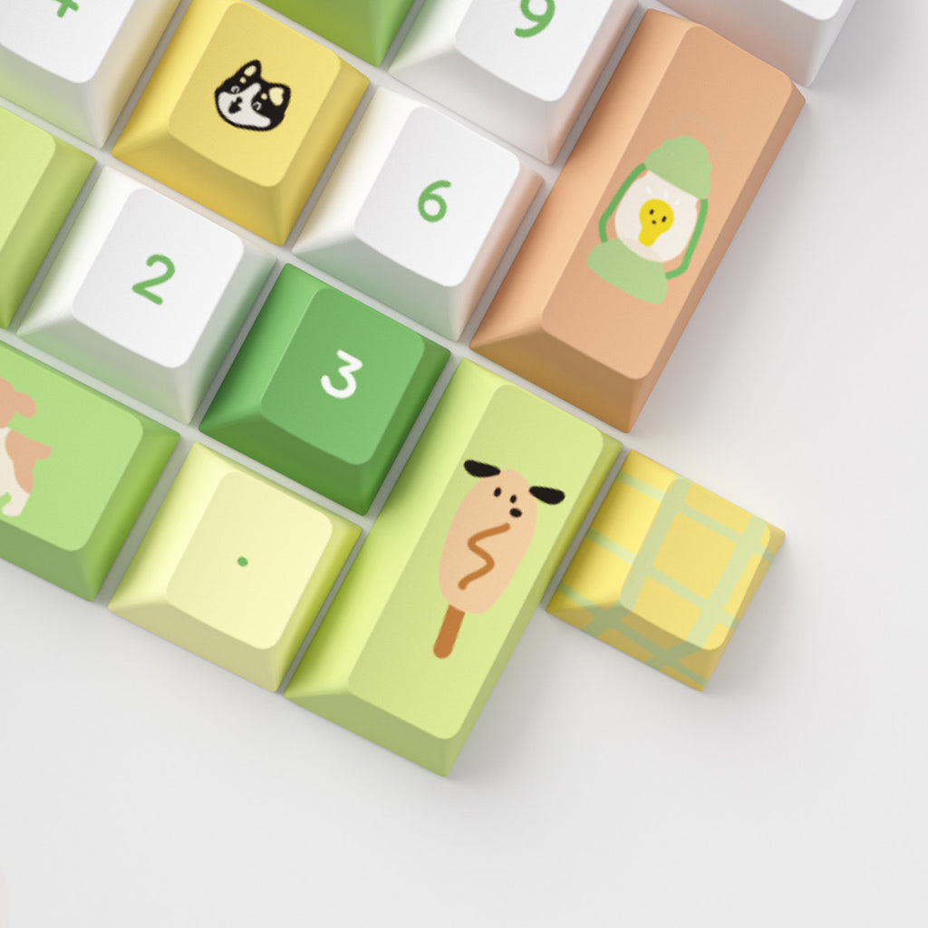 Urelab Mountain Camping Keycap Set