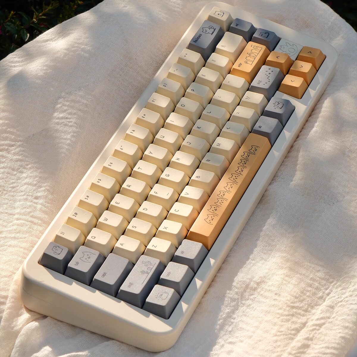 Urelab Sand Cat Keycap Set