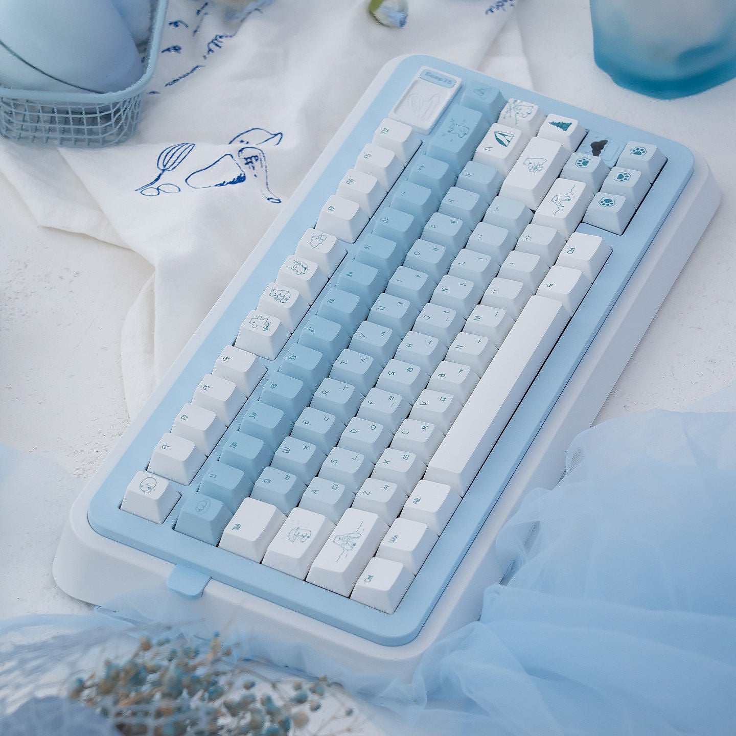 Urelab Polar Bear Keycap Set