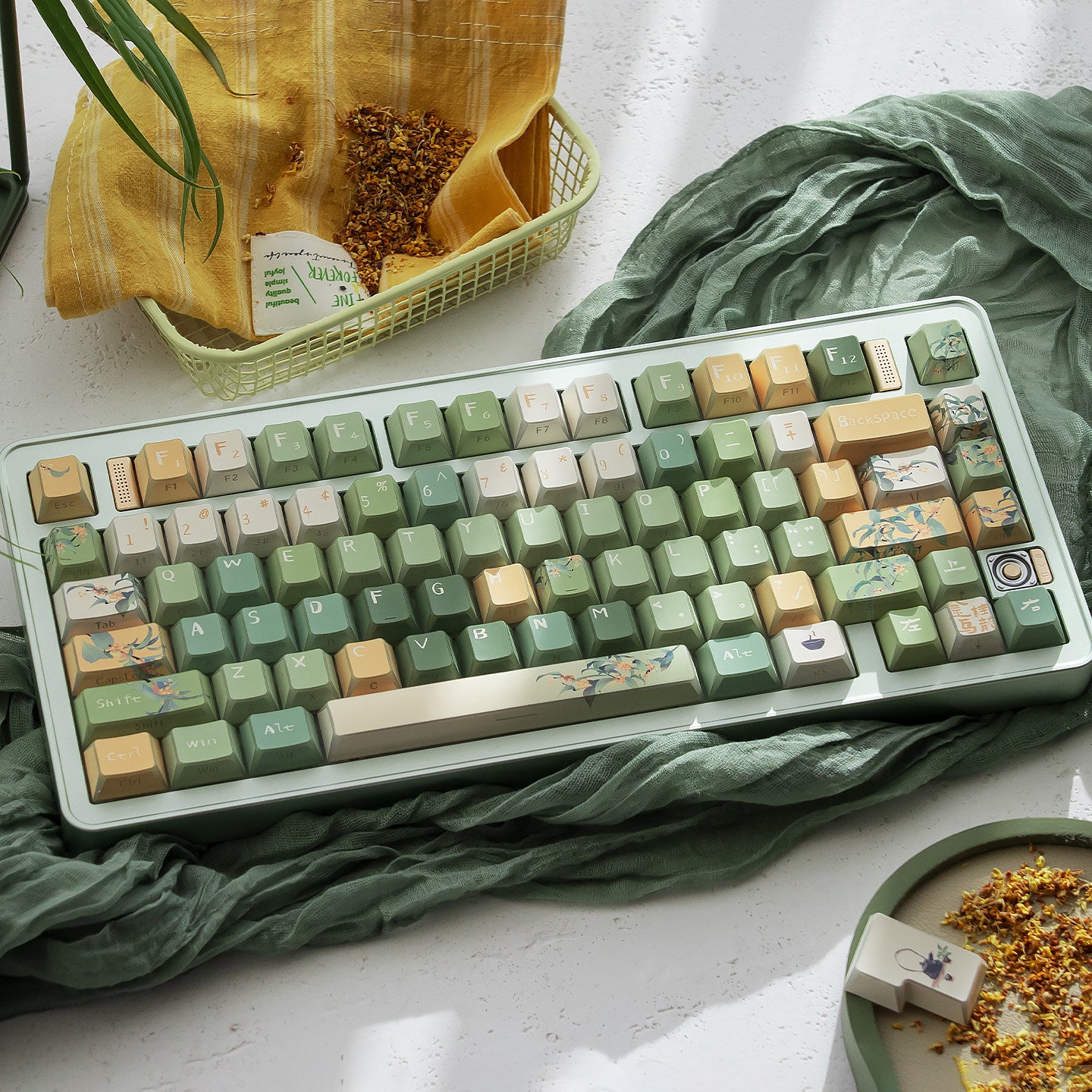 Urelab Osmanthus Oolong Keycap Set - EdgeLit Version