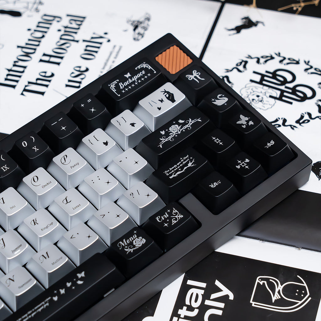 Urelab Night Butterfly Keycap Set