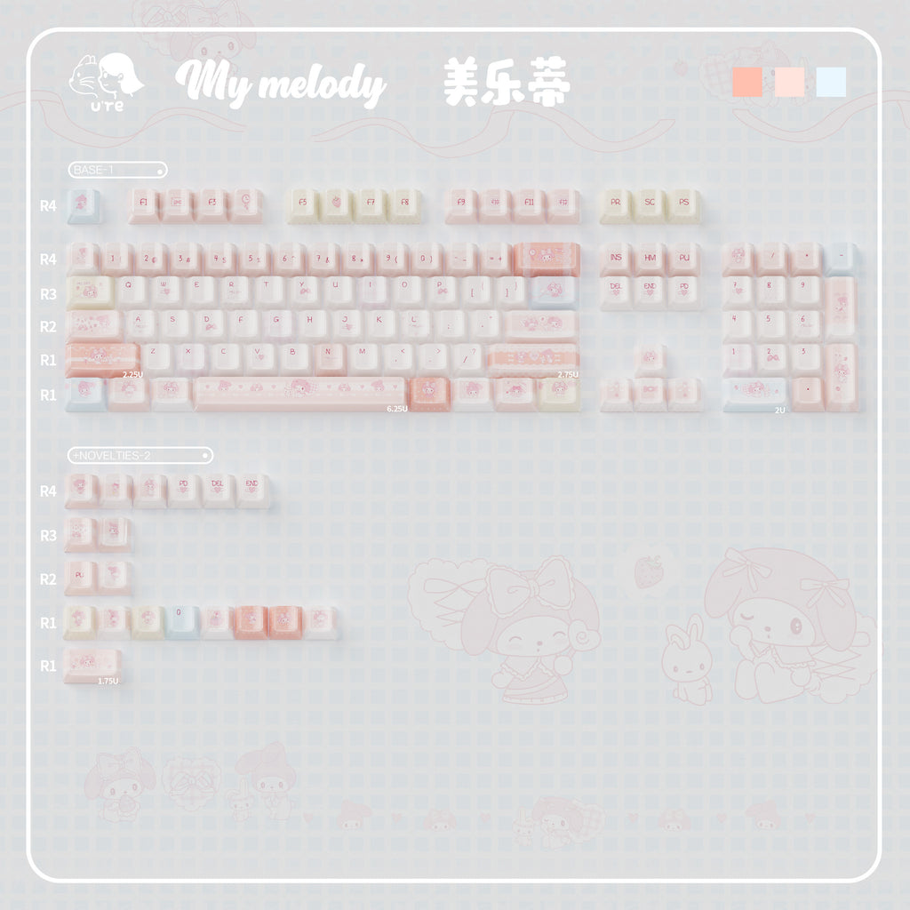 Urelab Melody Crystal Jelly Keycap Set