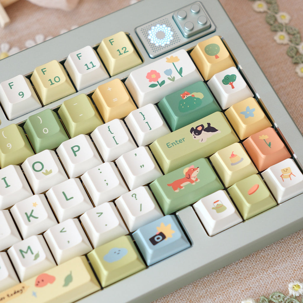 Urelab Mountain Camping Keycap Set