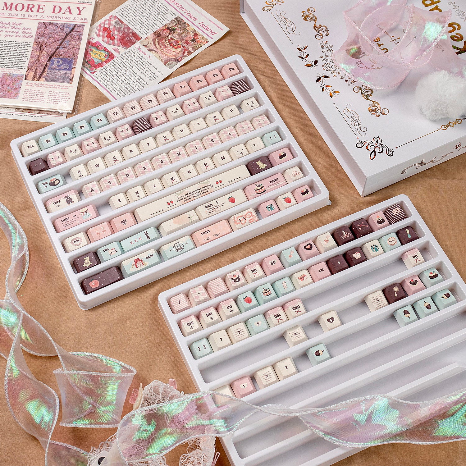 Urelab Silk Strawberry Keycap Set