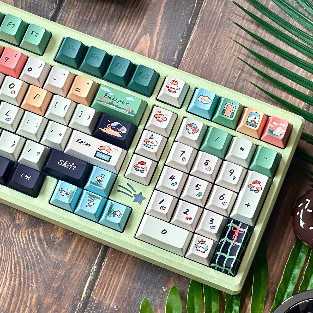 Urelab Spring Outing Puppy Keycap Set