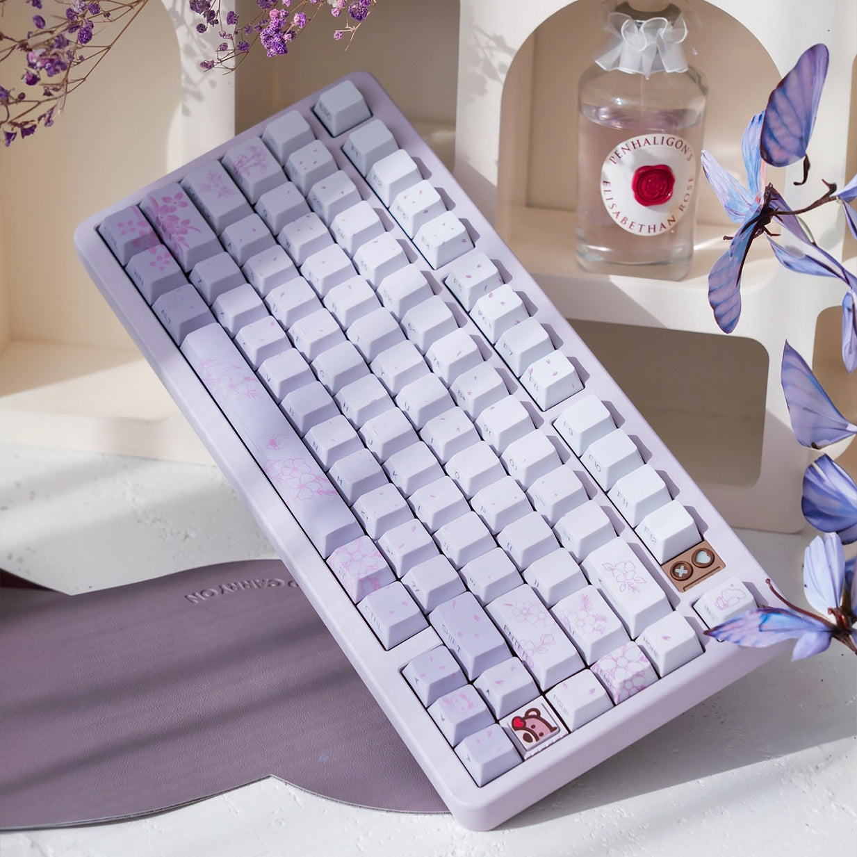Urelab Floral Rabbit Journey Keycap Set