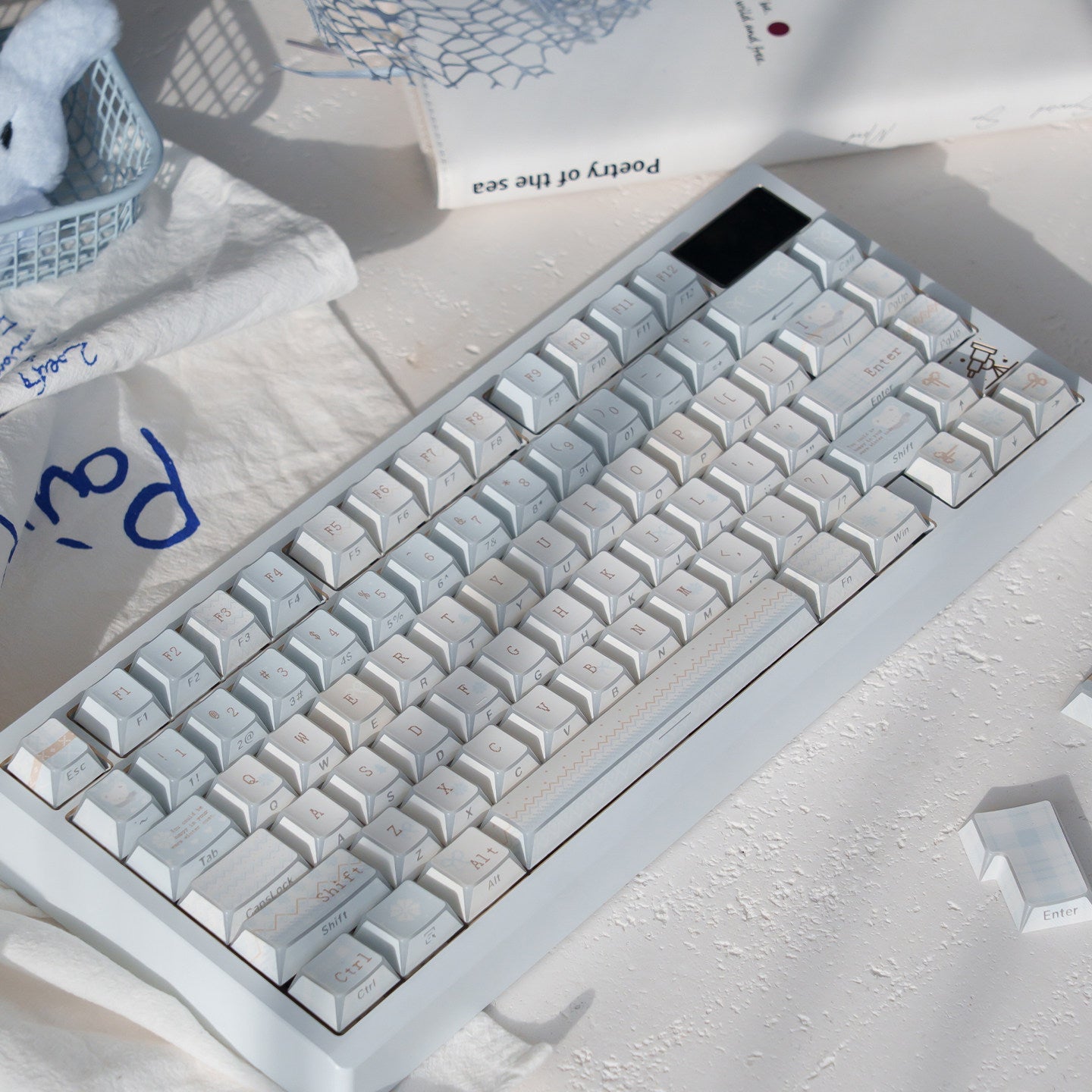 Urelab Winter Letter EdgeLit Keycap Set
