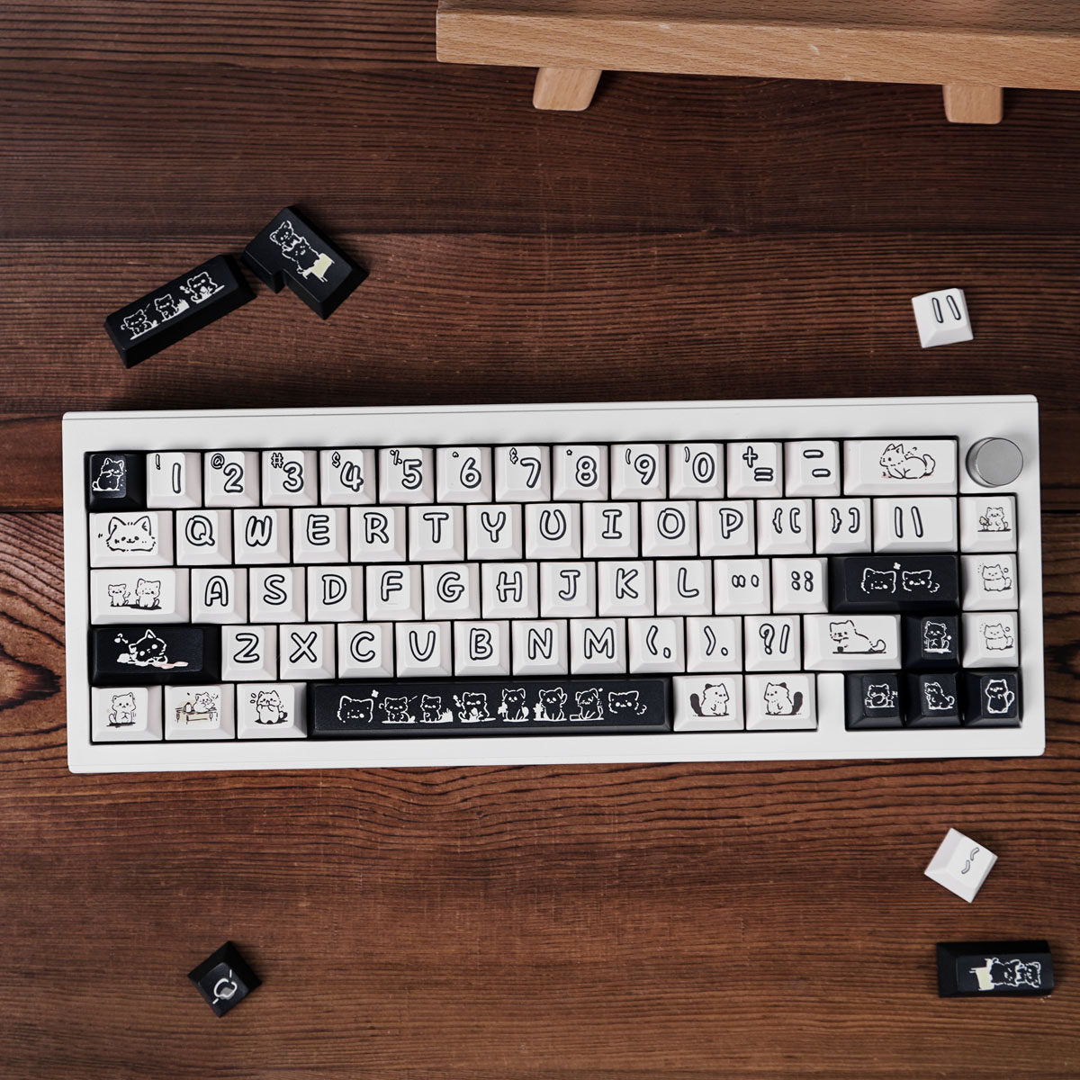 Urelab Doodle Cat Keycap Set