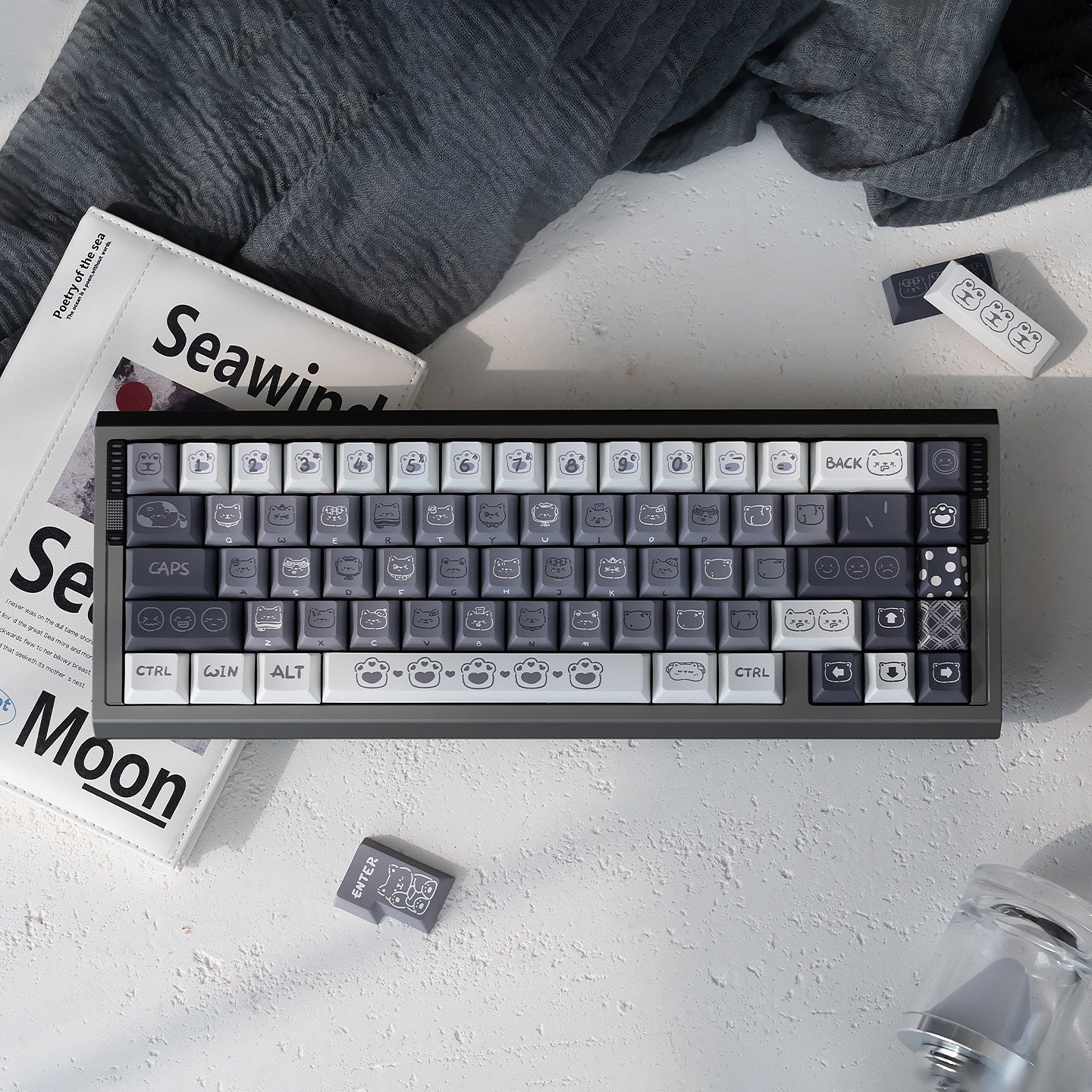 Urelab Emo Kitty Keycap Set