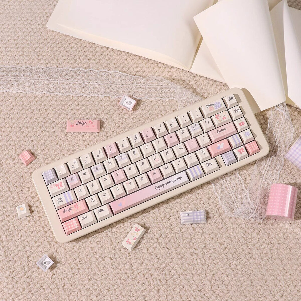 Urelab Plaid Garden Keycap Set