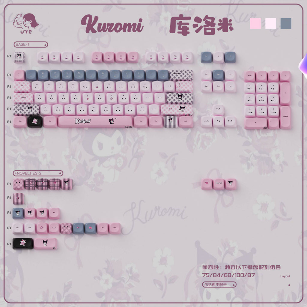 Urelab Kuromi Keycap Set