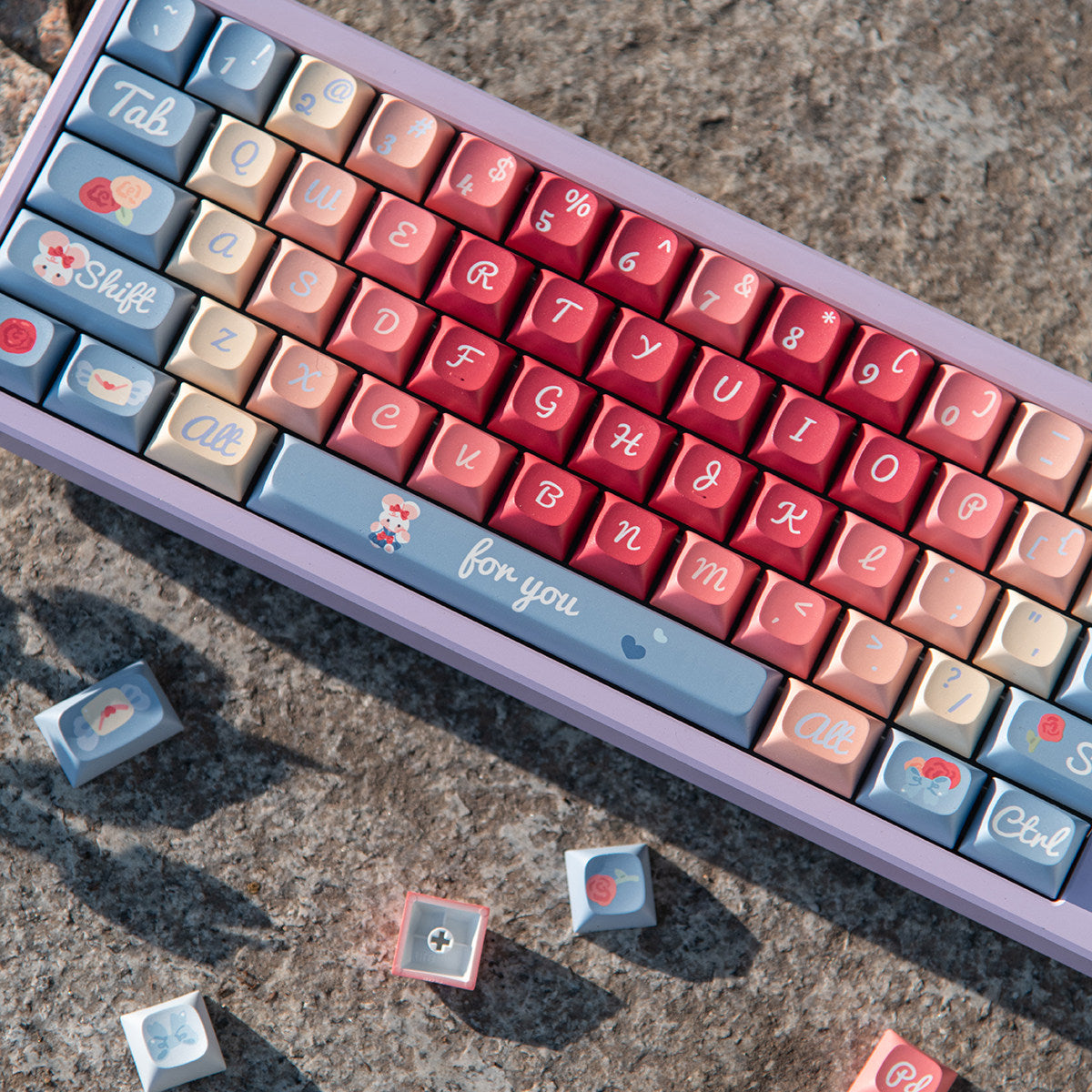 Urelab Rose Poem Keycap Set