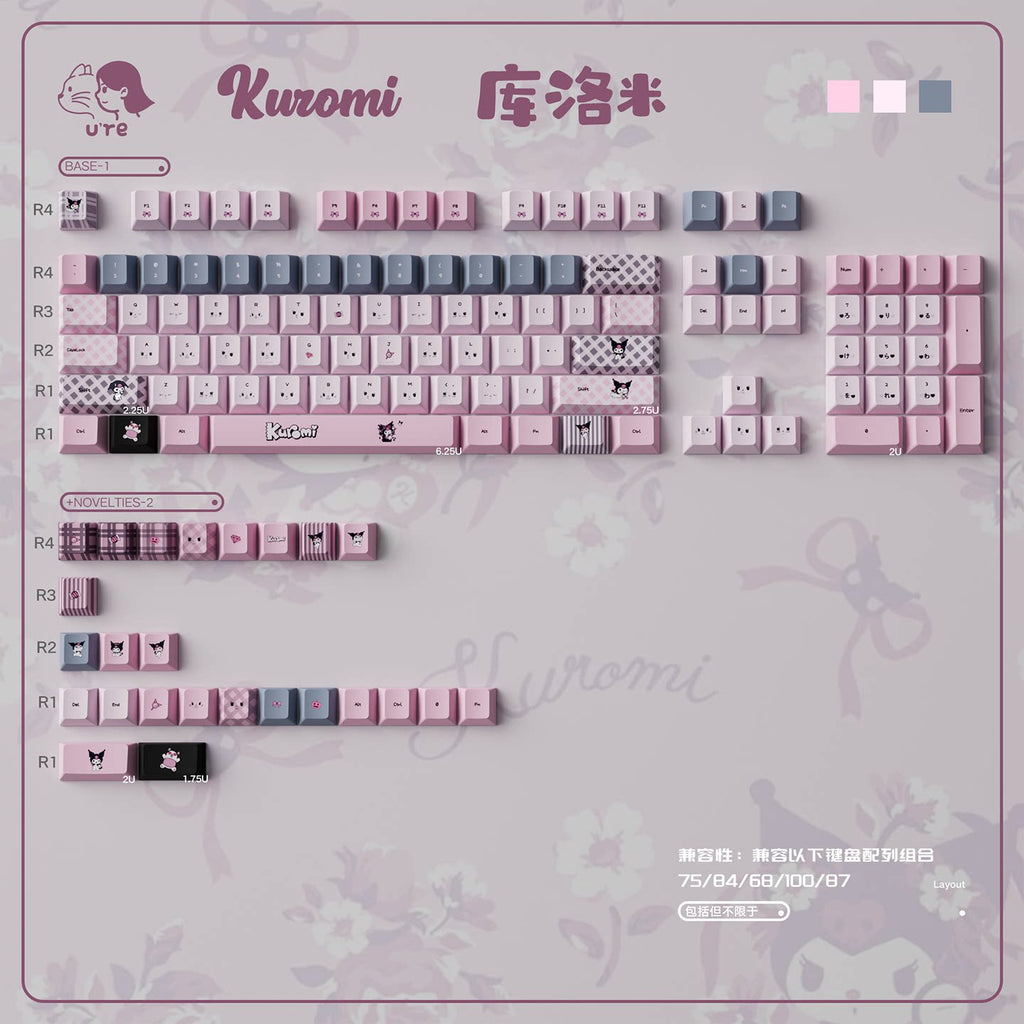 Urelab Kuromi Keycap Set